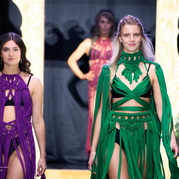 Handmade Macrame Crochet Belly Dancing Festival Dress Theatre - Picture 13 of 16